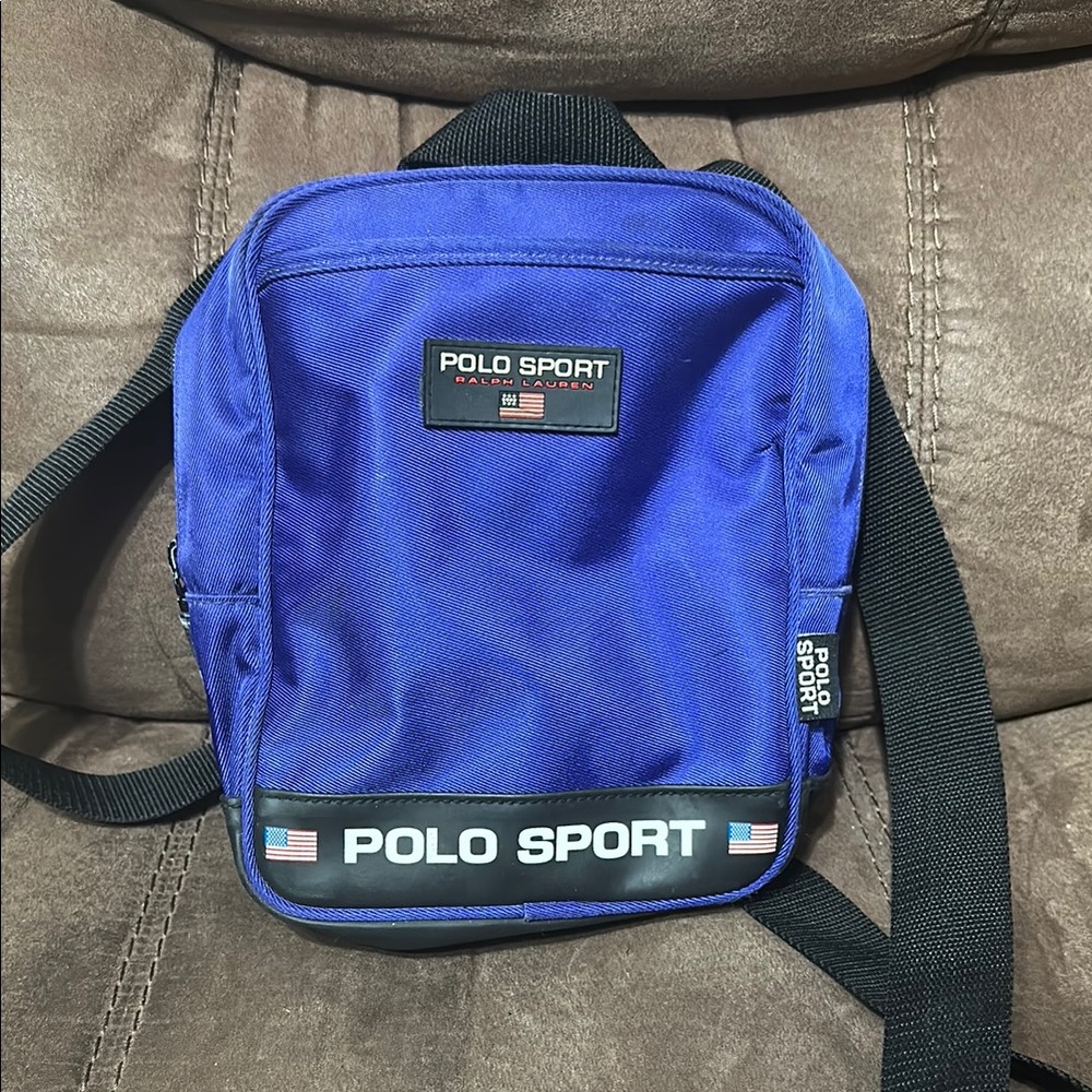 Vintage 90s Polo Sport Ralph Lauren nylon crossbody messenger bag